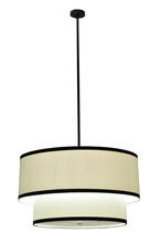 Luma-Spec Lighting 243366 - 36" Wide Cilindro 2 Tier Textrene Pendant