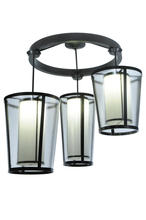 Luma-Spec Lighting 244624 - 74" Wide Cilindro Tapered 3 Light Cascading Pendant