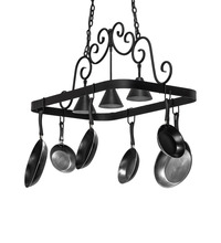 2nd Avenue Designs Blue 247727 - 46" Long Elana 3 Light Pot Rack