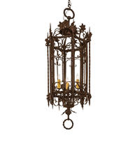 2nd Avenue Designs Blue 250746 - 28" Wide Gordes 3 Light Chandelier