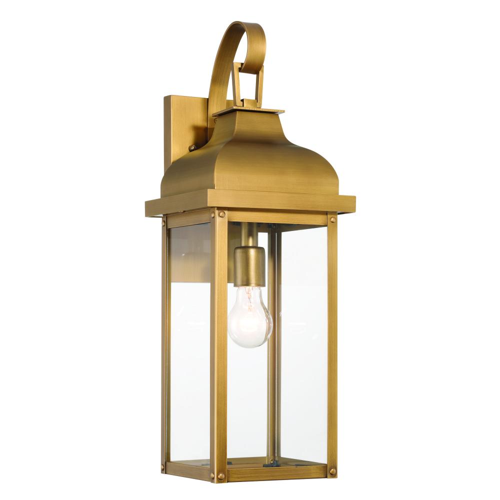 Madrid 1 Light Outdoor Wall Sconce 17.5", Black