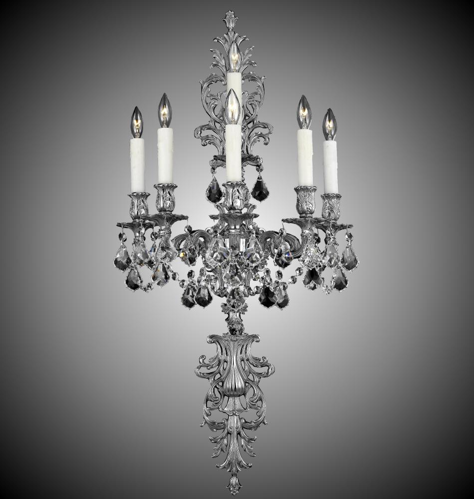 5+1 Light Filigree Extended Top and Tail Wall Sconce