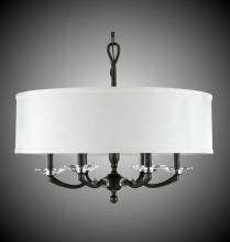American Brass & Crystal CH5425-38G-ST-HL - 24 inch Kensington Drum Shade Chandelier
