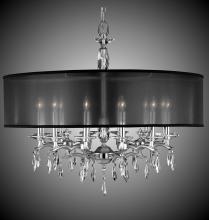 American Brass & Crystal CH5607-G-35S-ST-GL - 36 inch Kaya Drum Shade Chandelier