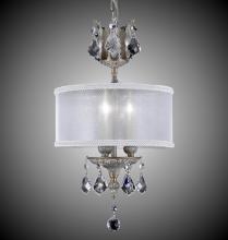 American Brass & Crystal CH6500-A-03G-PI-GL - 3 Light Llydia Pendant