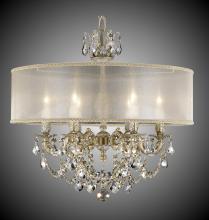 American Brass & Crystal CH6522-O-13S-PI-HL - 6 Light Llydia Chandelier