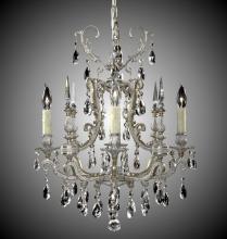 American Brass & Crystal CH7011-A-21S-PI - 4 Light Parisian Chandelier