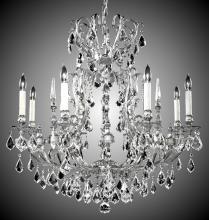 American Brass & Crystal CH7014-A-12G-ST - 8 Light Parisian Chandelier