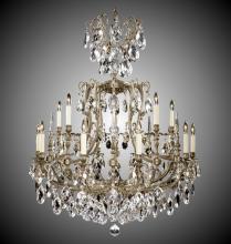 American Brass & Crystal CH7028-A-10G-PI - 10+5 Light Parisian Chandelier