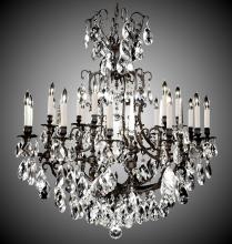 American Brass & Crystal CH7036-O-10G-PI - 12+6 Light Parisian Chandelier
