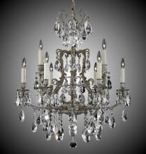 American Brass & Crystal CH7423-A-10W-PI - 6+3 Light Parisian Chandelier