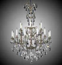 American Brass & Crystal CH7535-A-02G-ST - 6+12 Light New Parisian Chandelier