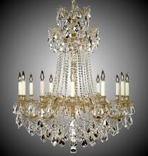 American Brass & Crystal CH9268-A-02G-ST - 12 Light Biella Chandelier