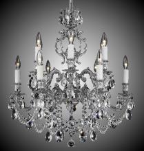 American Brass & Crystal CH9552-A-02G-ST - 6+6 Light Rosetta Chandelier