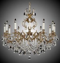 American Brass & Crystal CH9579-A-23S-ST - 12 Light Rosetta Chandelier