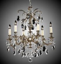 American Brass & Crystal CH9713-A-10W-PI - 6 Light Marlena Chandelier
