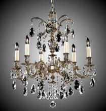 American Brass & Crystal CH9713-A-01G-PI - 6 Light Marlena Chandelier