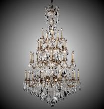 American Brass & Crystal CH9827-A-21S-ST - 35 Light Bellagio Chandelier