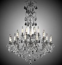 American Brass & Crystal CH9866-A-23S-ST - 6+18 Light Sterling Chandelier