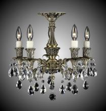 American Brass & Crystal FM2015-A-05S-PI - 5 Light Finisterra Flush Mount