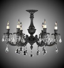 American Brass & Crystal FM2016-A-05S-ST - 6 Light Finisterra Flush Mount