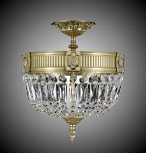 American Brass & Crystal FM2151-P-05S-07G - 3 Light Finisterra Semi Flush