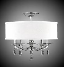 American Brass & Crystal FM5494-O-35S-36G-ST-HL - 19 inch Kensington Empire Drum Shade Flush Mount