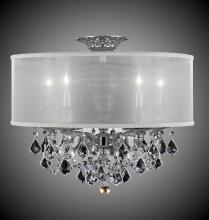American Brass & Crystal FM6511-O-01G-ST-PG - 5 Light Llydia Semi Flush