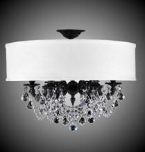 American Brass & Crystal FM6521-O-02G-ST-GL - 6 Light Llydia Semi Flush