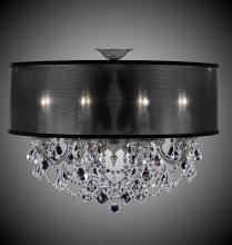 American Brass & Crystal FM6541-A-03G-PI-HL - 8 Light Llydia Semi Flush