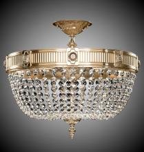 American Brass & Crystal FM8003-P-04G - 9 Light Valencia Flush Mount