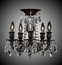 American Brass & Crystal FM9201-A-01G - 5 Light Biella Flush Mount