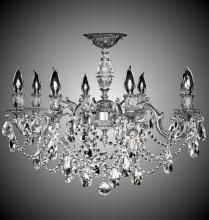 American Brass & Crystal FM9541-A-03G - 8 Light Rosetta Flush Mount