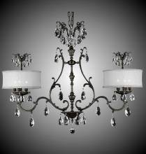 American Brass & Crystal IL9667-O-21S-PI-GL - 10 Light Chateau Island Light