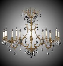 American Brass & Crystal IL9673-2-A-02G-PI - 10 Light 2 Arm Chateau Island Light