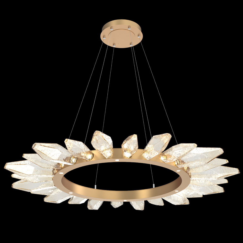 Rock Crystal Radial Ring - 56