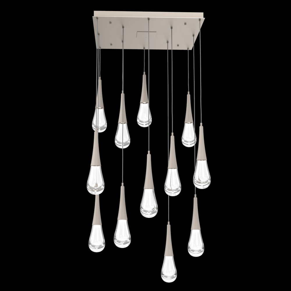 Raindrop Square 9pc Multi-Pendant