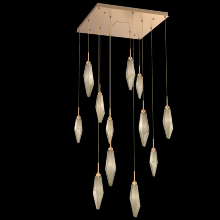 Hammerton CHB0050-12-NB-CB-C01-L1 - Rock Crystal Square 12pc Multi-Pendant