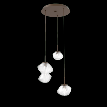 Hammerton CHB0089-03-FB-C-C01-L3 - Mesa Round 3pc Multi-Pendant