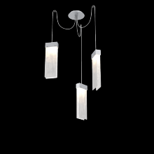 Hammerton SCB0042-03-CS-CG-C01-L1 - Parallel Glass Round 3pc Swag Multi-Pendant