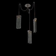 Hammerton SCB0042-03-FB-SG-C01-L1 - Parallel Glass Round 3pc Swag Multi-Pendant