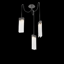 Hammerton SCB0042-03-GP-CR-C01-L1 - Parallel Glass Round 3pc Swag Multi-Pendant