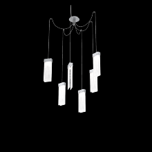 Hammerton SCB0042-06-CS-CG-C01-L3 - Parallel Glass Round 6pc Swag Multi-Pendant