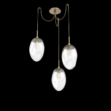 Hammerton SCB0067-03-GB-GC-C01-L1 - Meteo Round 3pc Swag Multi-Pendant