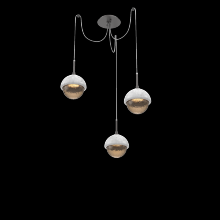 Hammerton SCB0093-03-GP-B-C01-L1-WM - Cabochon Round 3pc Swag Multi-Pendant