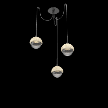 Hammerton SCB0093-03-MB-S-C01-L3-TR - Cabochon Round 3pc Swag Multi-Pendant