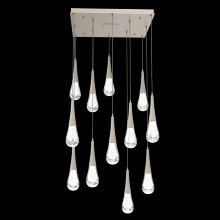 Hammerton CHB0078-09-BS-C-C01-L3 - Raindrop Square 9pc Multi-Pendant