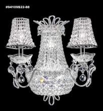 James R Moder 94109GA00 - Princess Wall Sconce with 2 Lights; Gold Accents Only