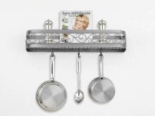 Hi-Lite MFG Co. H-13-24Y-B-BK01/A-COP W/CI - POT RACK COLLECTION