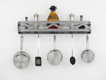 Hi-Lite MFG Co. H-60-24Y-B-BK01/A-COP W/CI - POT RACK COLLECTION